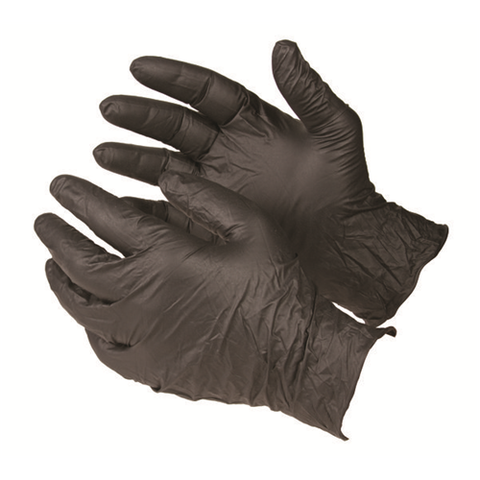 Black Powder-Free Nitrile Gloves