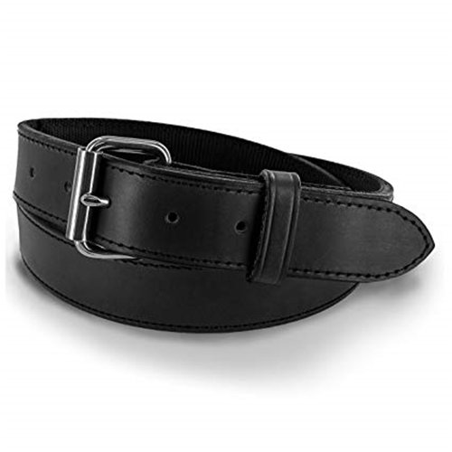 Gun Belt- Leather- Reinforced with Kydex, Contour Cut
