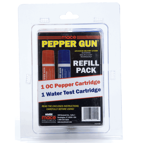 Pepper Gun 2 Pack Water And Oc Refill Cartridges