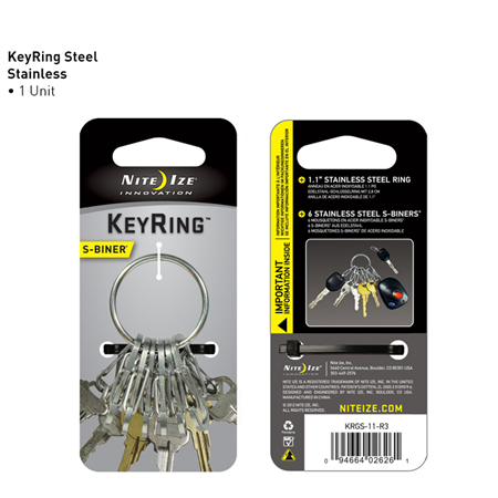 Keyring Steel - S-biner