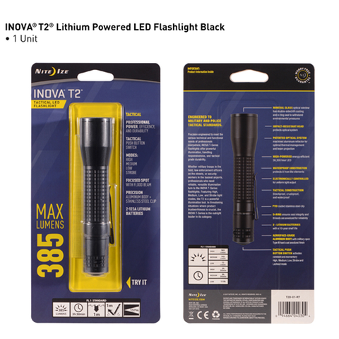 Inova T2 Tactical Led Flashlight - Black