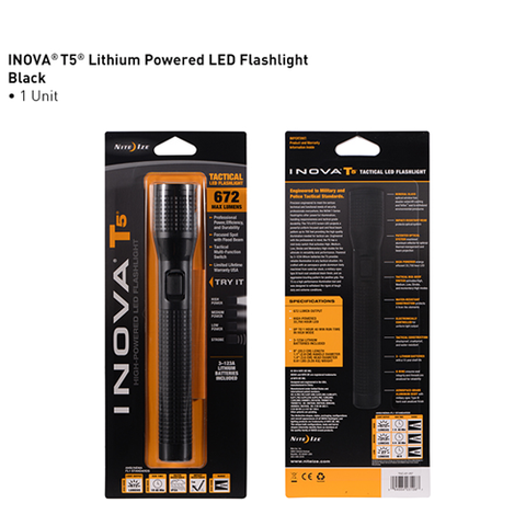 T5 Lithium Powered Tactical Led Fl