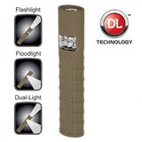Dual-Switch Dual-Light Flashlight - 2 AAA