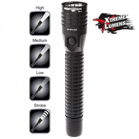 Metal Multi-Function Duty/Personal-Size Flashlight - Rechargeable