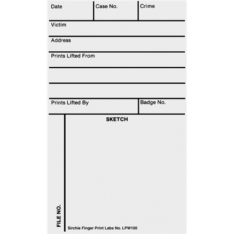 Lifted Print Backing-sketch-record Cards